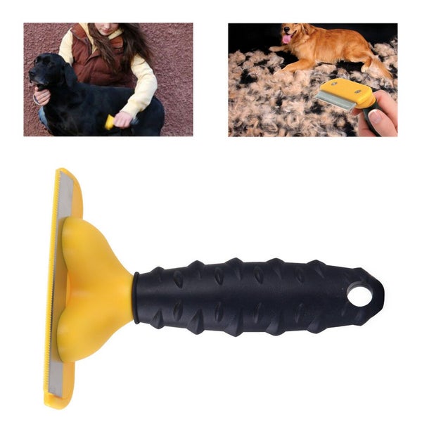 New Pet Dog & Cat Deshedding Brush Grooming Rake Shedding Comb Carousel 1
