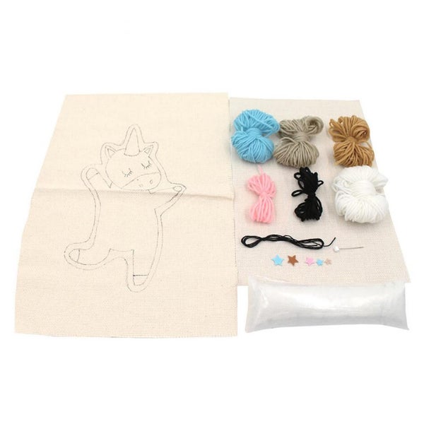 Birch Punch Needle Kit Kids Beginner 3D Unicorn Inc Threads 14x26cm Carousel 2