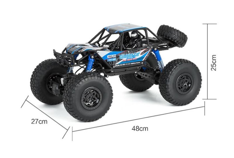 RC Car, Rechargeable, 1:10 Super Large, Off-road,High Speed, Blue Carousel 9