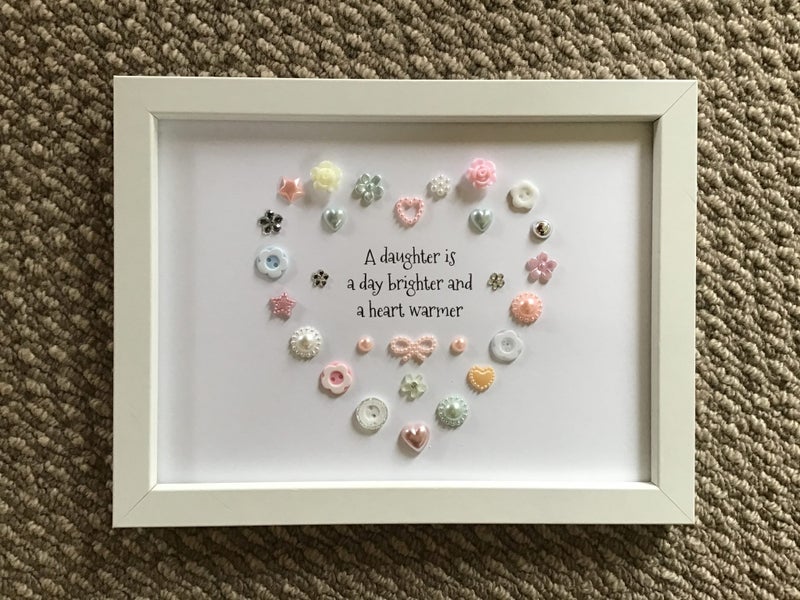 Beautiful handmade framed gift for a Daughter, birthday, Christmas Carousel 2