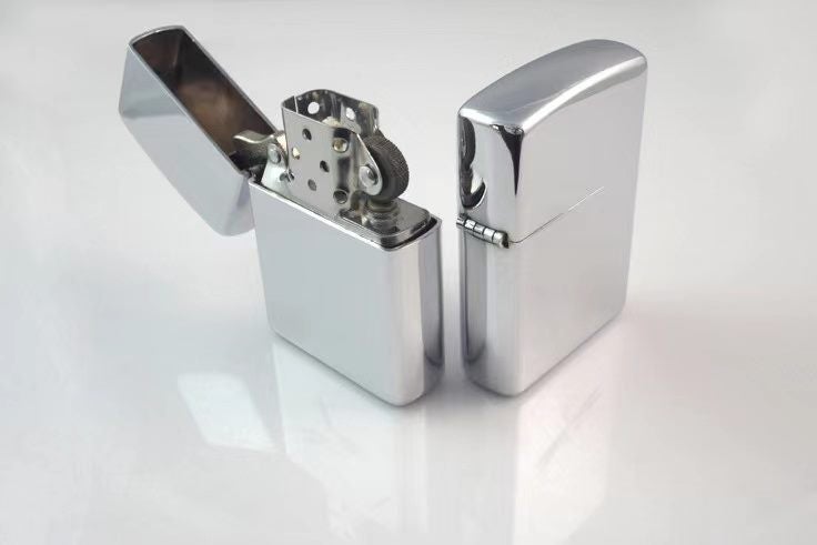 Windproof Lighter Chrome - Zippo Style Carousel 1