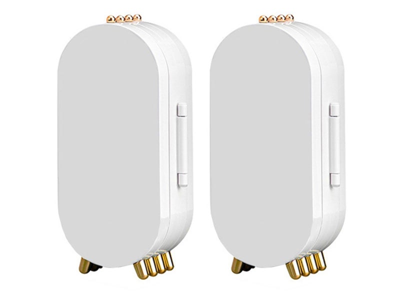 2X Jewellery Box Necklace Storage Organizer Display Earring Holder Stand White Carousel 2