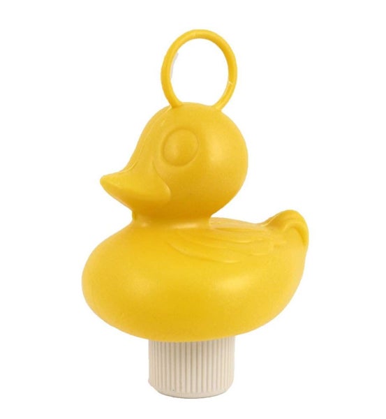 20 Weighted 7cm Plastic Ducks with Hooks - Yellow Carousel 1