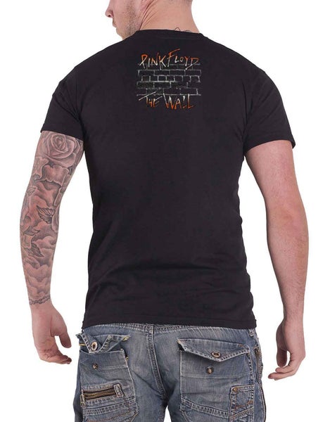 Pink Floyd T Shirt The Wall Meadow logo new Official Mens Black Carousel 2