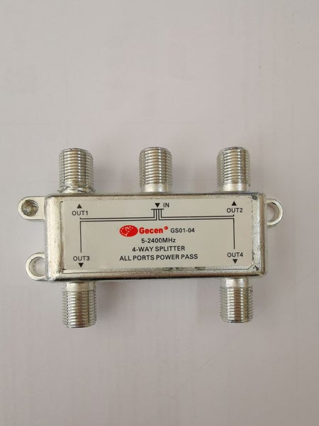 SPLITTER 4 WAY ALL PORTS POWER PASS GS01-04 Carousel 1