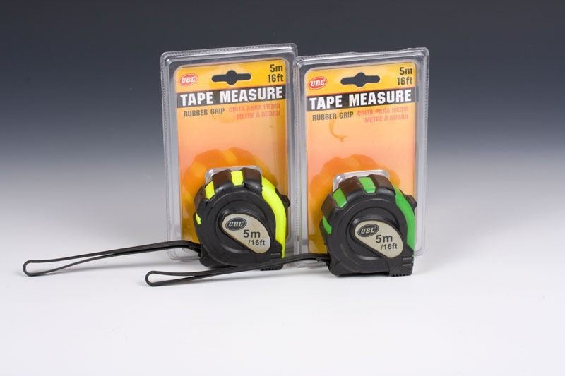 Tape Measure - Flouro Rubber Grip 5m (Set Of 3) Carousel 1