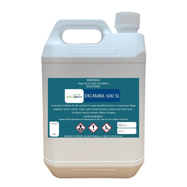 DICAMBA 500 SL - KILL WEEDS IN PASTURE AND LAWNS - 5 LITRE Carousel 1