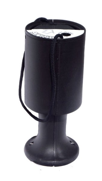 Round Charity Money Collection Box - Black Carousel 1