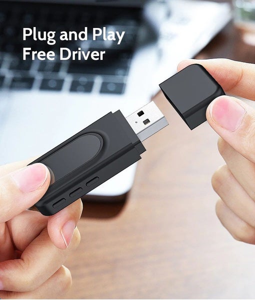 AUX BT-compatible 5.0 Adapter W/less Audio Transmitter & Receiver 2 in 1 Dongle Carousel 1