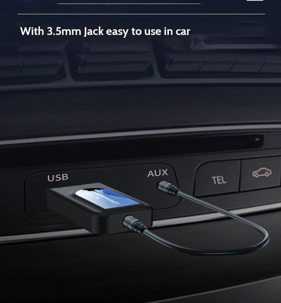 AUX BT-compatible 5.0 Adapter W/less Audio Transmitter & Receiver 2 in 1 Dongle Carousel 2