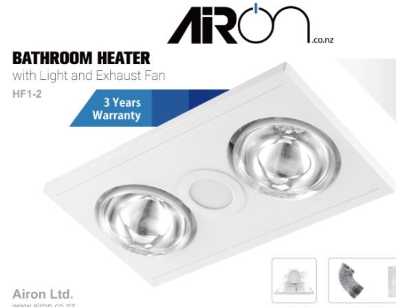 3 in 1 Bathroom Heater with Light and Exhaust Fan Carousel 1