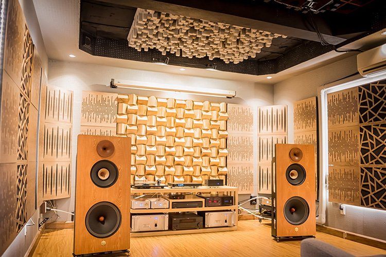 Elite Sound Acoustics Panel Bass Trap Recording Studio Universe Oak Carousel 2