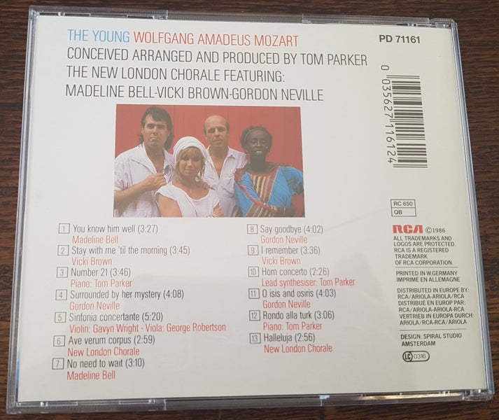 The Young Wolfgang Amadeus Mozart CD by The New London Chorale Carousel 2