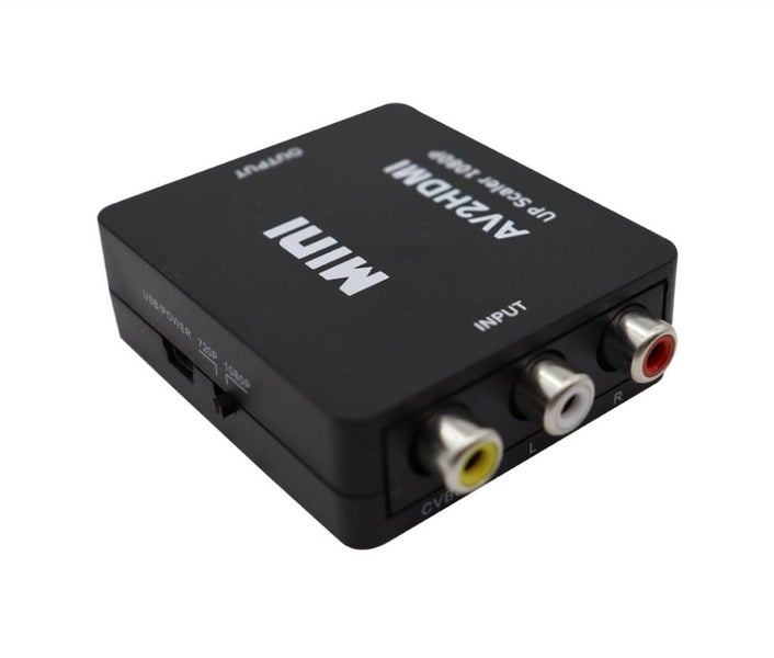 AV to HDMI adaptor Composite AV CVBS 3RCA to HDMI Video Converter 1080p, White Carousel 2