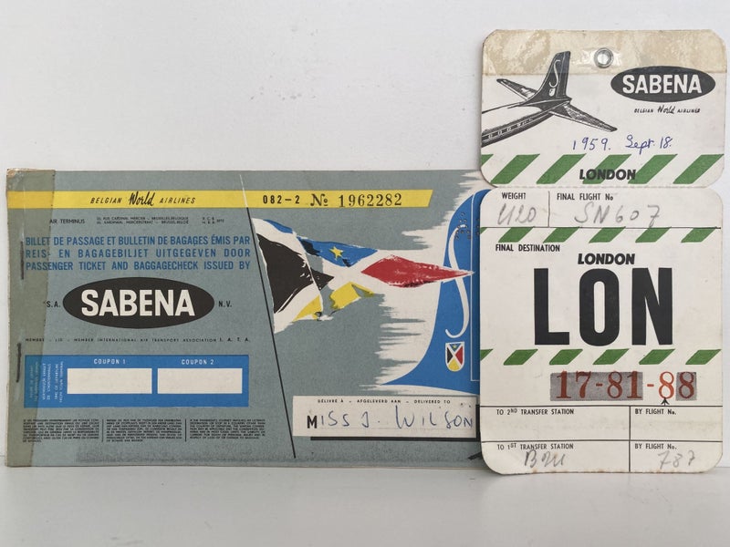 AVIATION MEMORABILIA: TEAL / NAC / Air NZ / Qantas / Sabena / India 1958 - 1970s Carousel 2