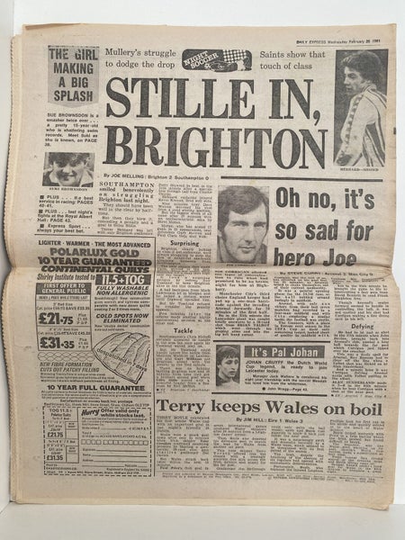 OLD NEWSPAPER: Daily Express, 25 February 1981 - Charles and Diana engaged Carousel 3