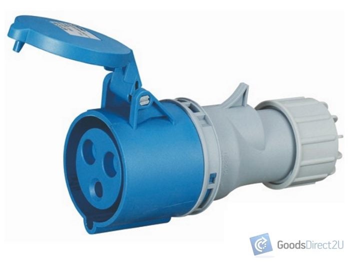 Caravan Female Plug - CEE - 3 Round Pin, 32A, 230V, IP44, 6h Carousel 1