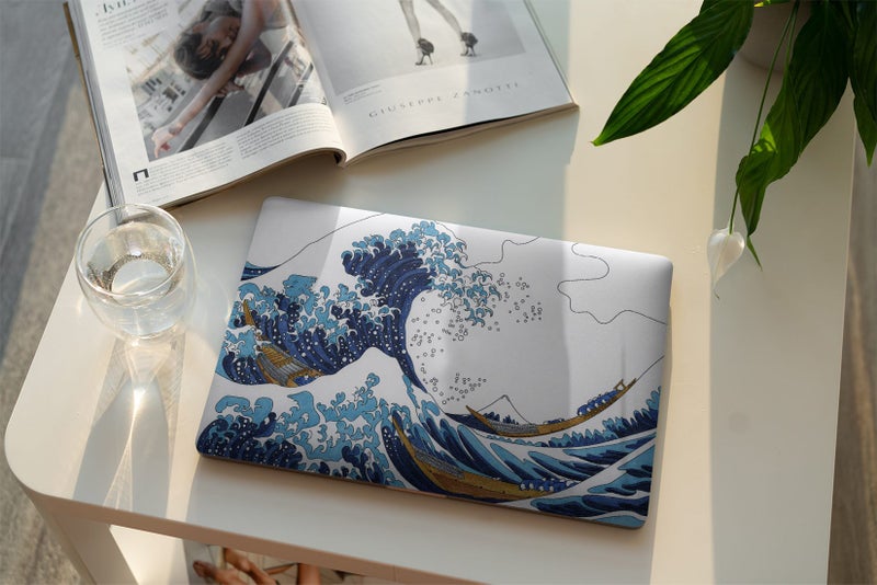NZ Made Laptop Skin - Kanagawa Wave Carousel 1