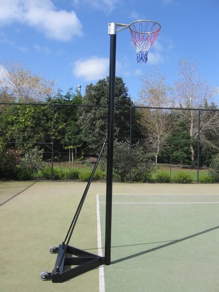 Netball Goal: Mobile Aluminium Stand: Height adjustable Carousel 1
