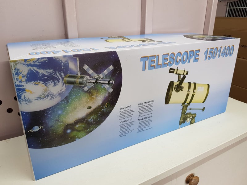 EQ Reflector telescope F1400x150, Free Shipping within NZ, From NZ Carousel 3