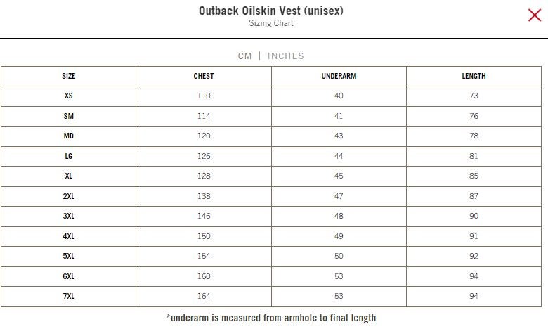 Outback Trading Oilskin Vest - Black or Brown - Sizes S to 7XL Carousel 3