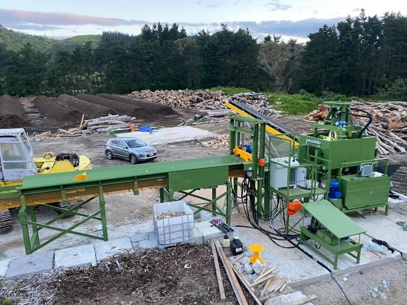 Pezzolato TB900 + TM1200 Firewood Processor Carousel 10