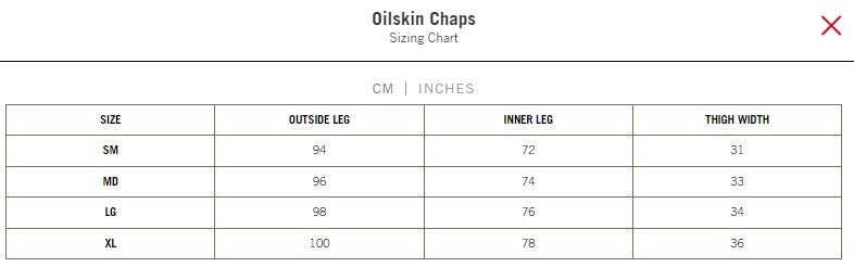 Outback Trading Oilskin Chaps - Size S to XL Carousel 5