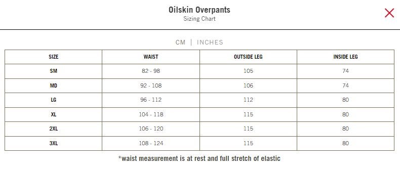 Outback Trading Oilskin Overpants - Size S to 3XL Carousel 3