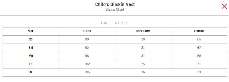 Outback Trading Child's Oilskin Vest - Size 6 to 14 Carousel 2