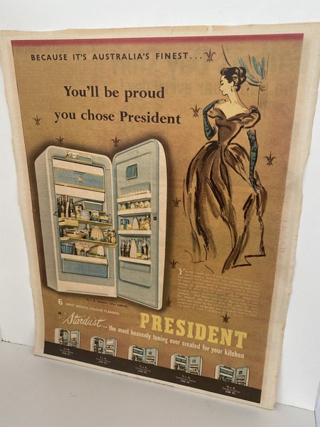 VINTAGE POSTER: President Fridges 1955 Carousel 2