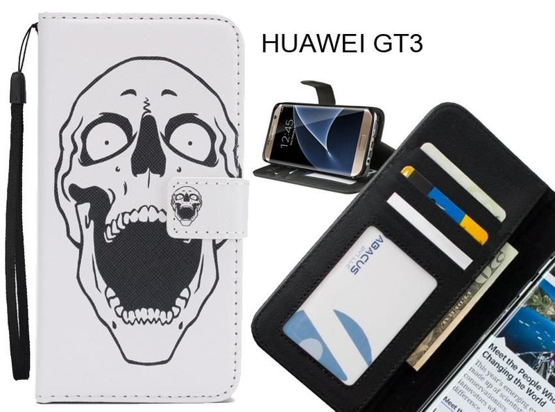HUAWEI GT3 case 3 card leather wallet case printed ID Carousel 1