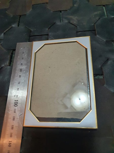 Quality VIntage White & Goldtone Photo Frame Carousel 2