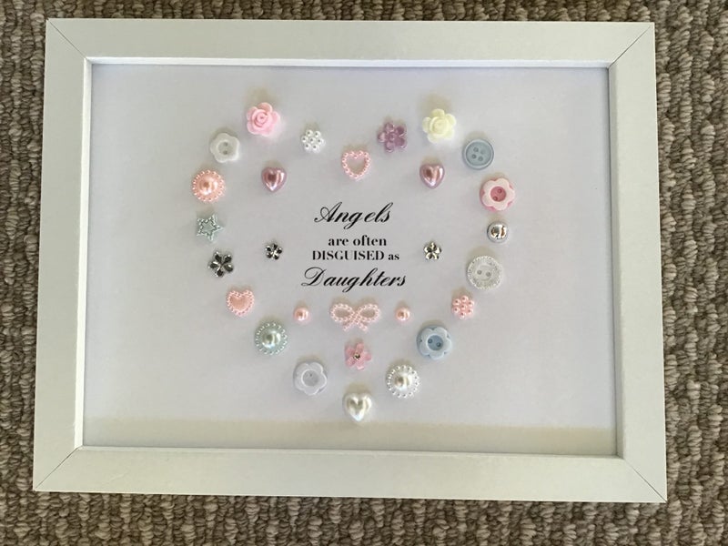 Beautiful handmade framed gift for a Daughter, birthday, Christmas Carousel 1