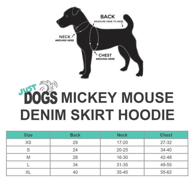 Mickey Mouse Denim Skirt Hoodie - Grey Carousel 2