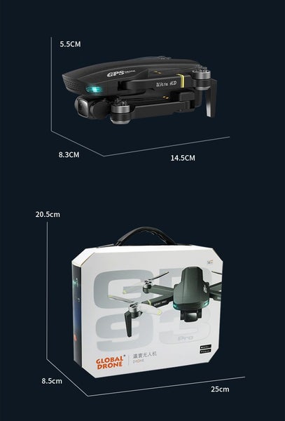 Drone, GD93 Pro 6K Professional Dual Camera, GPS, 5G WIFI, Foldable Drone Carousel 20