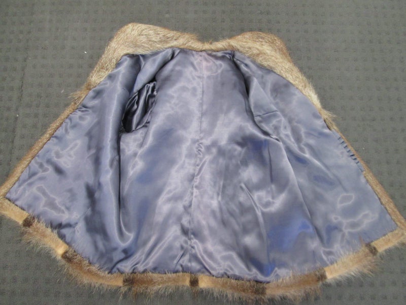 Nutria Full Pelt Fur Coat - Size 10-12 Carousel 8