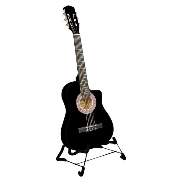38in Cutaway Acoustic Guitar with guitar bag - Blac Carousel 1
