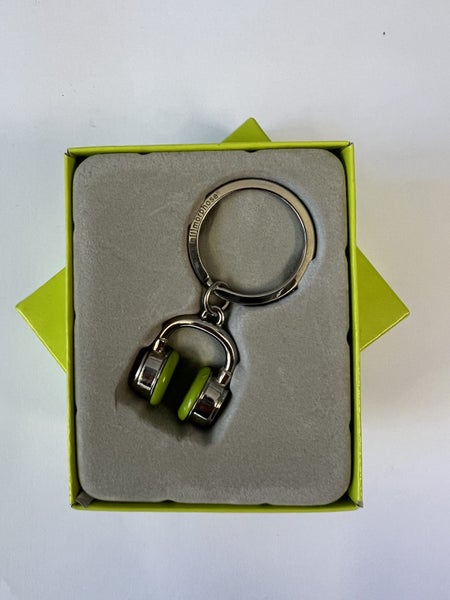 BRAND NEW Key Ring (Silver/Green Headphones) Carousel 2