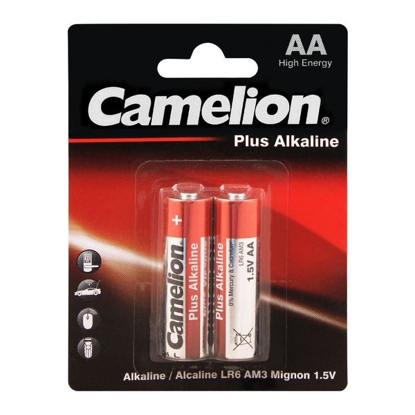 Camelion Plus Alkaline AA Batteries 2Pk Carousel 1