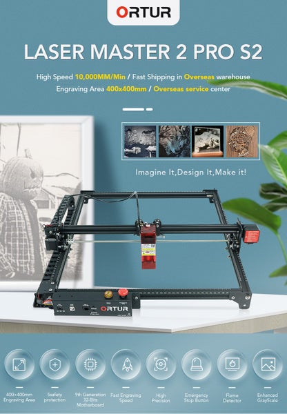 Ortur Laser Master 2 Pro S2 5W-SF Laser Engraving & Cutting Machine (NZ Stock) Carousel 1