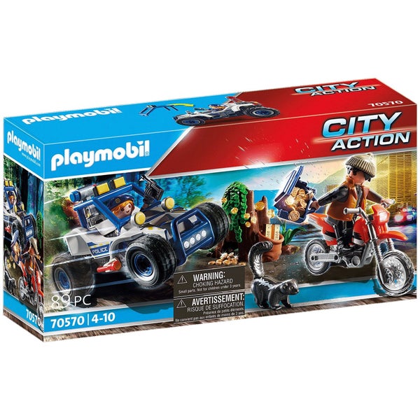 Playmobil Police Off-Road Car with Jewel Thief Carousel 1