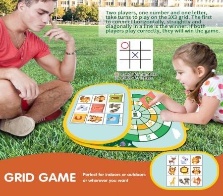 Bean Bag Toss Game for Kids 3 in 1 Cornhole Game Set for Toddlers Carousel 20