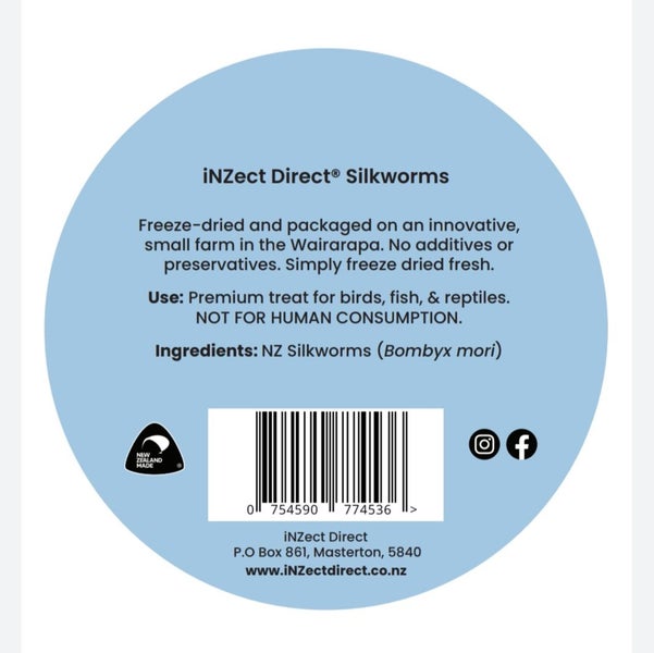 Freeze Dried Silkworms - NZ Made. Carousel 5