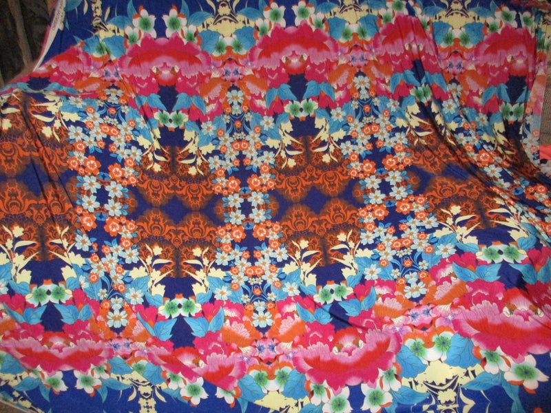 ORIENTAL INSPIRED PRINTED KNIT FABRIC Carousel 1