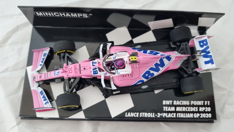 BWT RACING POINT MERCEDES RP20 STROLL 1:43 SCALE MINICHAMPS LTD EDITION SALE Carousel 5