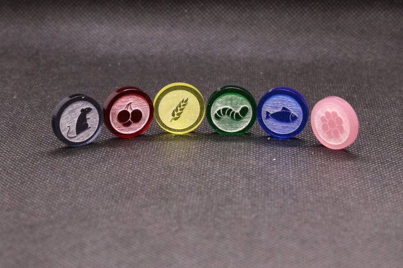 Wingspan Tokens - Base + Euro + Oceania Game Set (Acrylic) Carousel 1