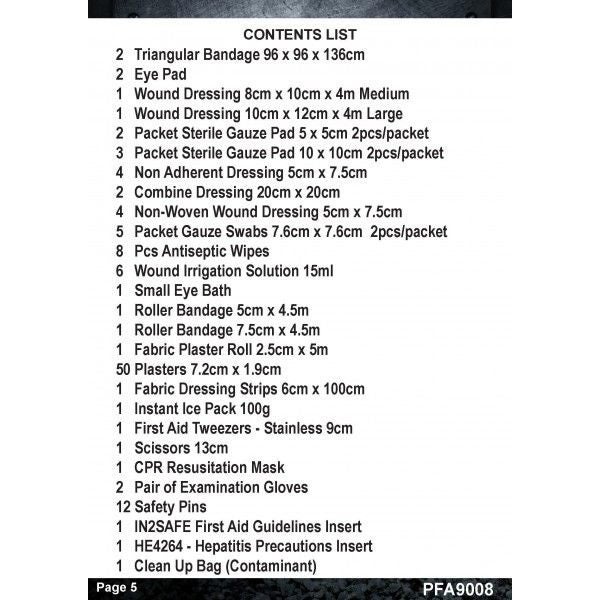 IN2SAFE 1-5 Person First Aid Kit - Plastic Box Carousel 2
