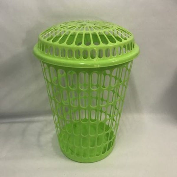 Laundry Basket - Plastic Green (Set of 12) Carousel 1