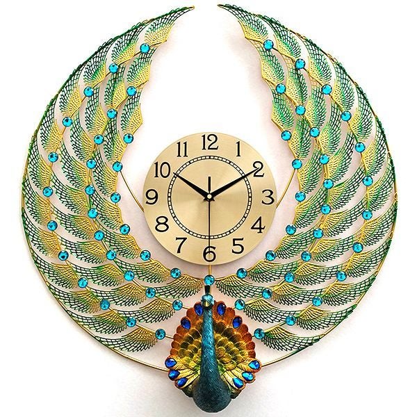 PEACOCK WALL CLOCK Carousel 1