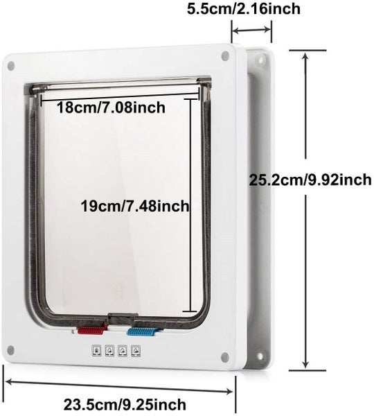 Magnetic Large Cat Pet Flap Door Pet Door with 4 Way Lock Size L64287954052739113